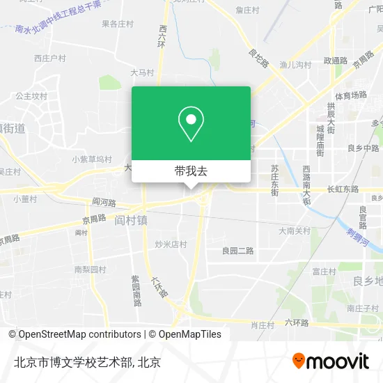 北京市博文学校艺术部地图