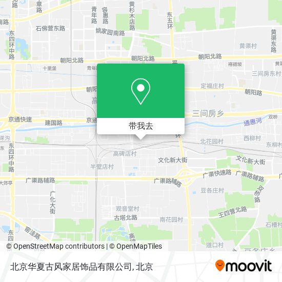 北京华夏古风家居饰品有限公司地图