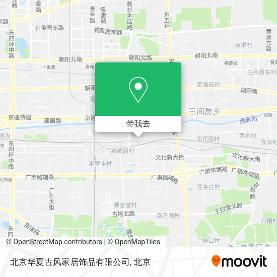 北京华夏古风家居饰品有限公司地图