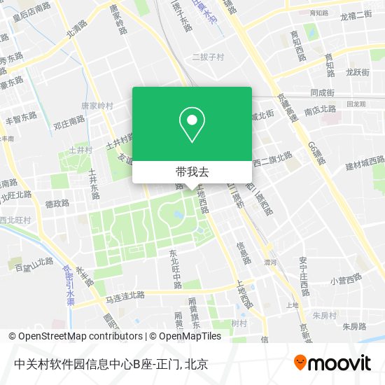 中关村软件园信息中心B座-正门地图