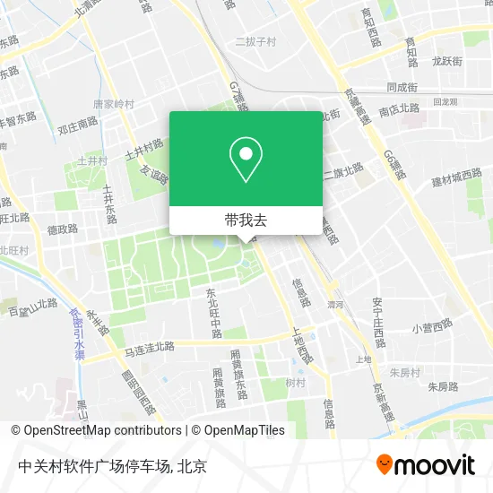 中关村软件广场停车场地图