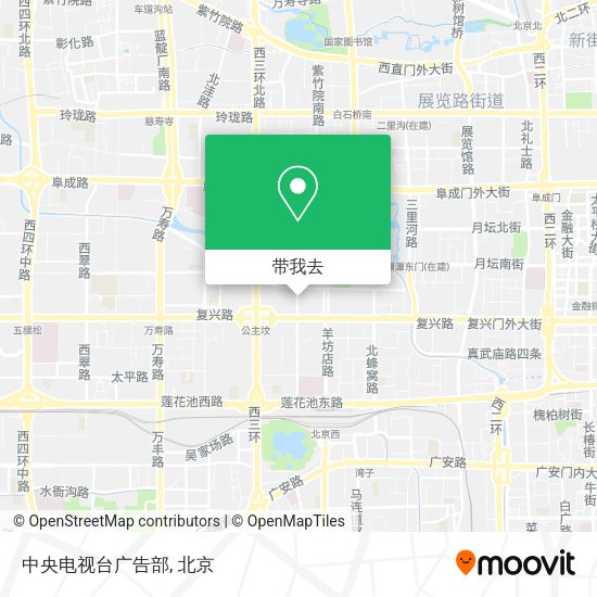中央电视台广告部地图