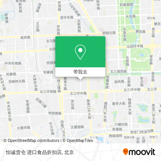 怡诚货仓  进口食品折扣店地图