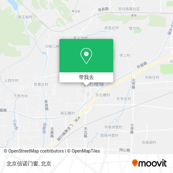 北京信诺门窗地图