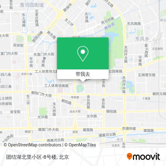 团结湖北里小区-8号楼地图