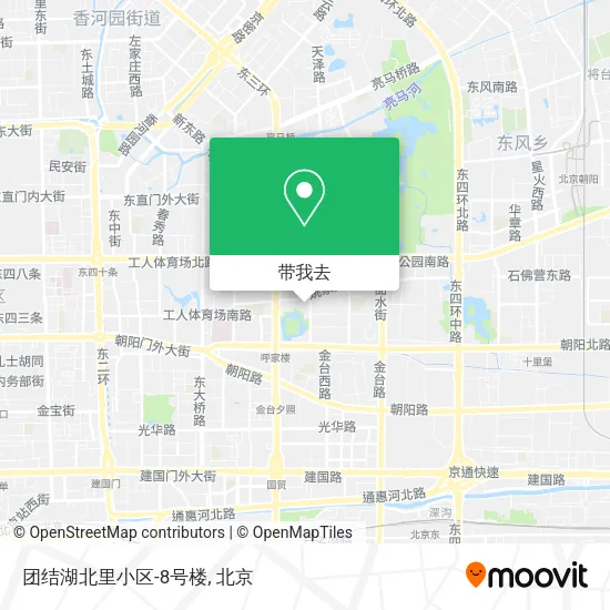 团结湖北里小区-8号楼地图