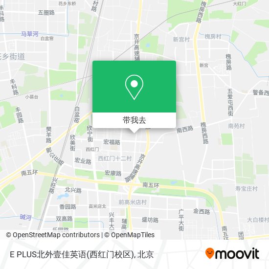 E PLUS北外壹佳英语(西红门校区)地图