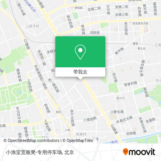 小渔堂宽板凳-专用停车场地图