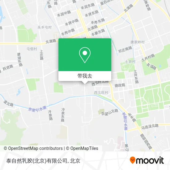 泰自然乳胶(北京)有限公司地图