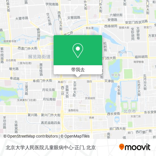 北京大学人民医院儿童眼病中心-正门地图