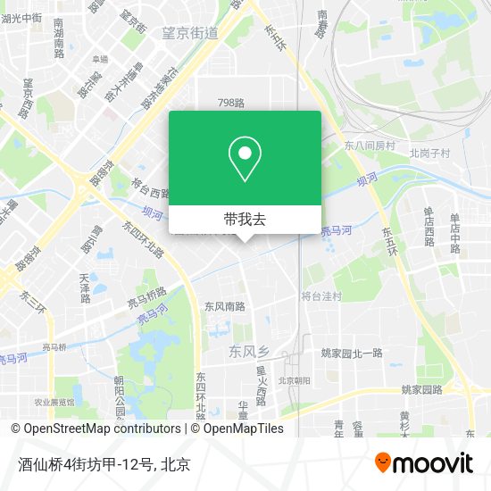 酒仙桥4街坊甲-12号地图