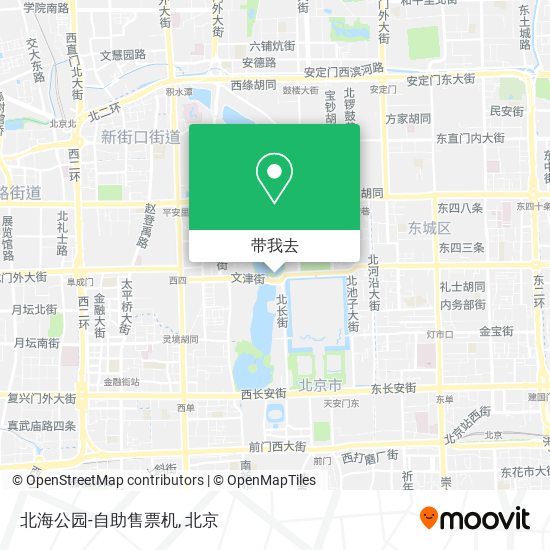 北海公园-自助售票机地图