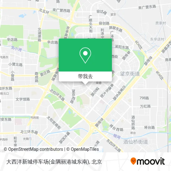 大西洋新城停车场(金隅丽港城东南)地图