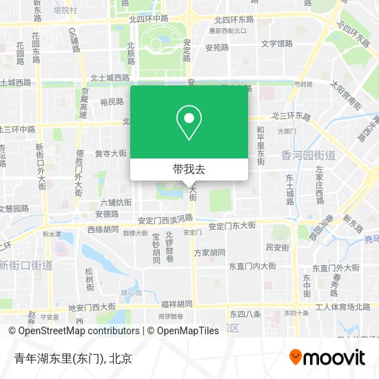 青年湖东里(东门)地图