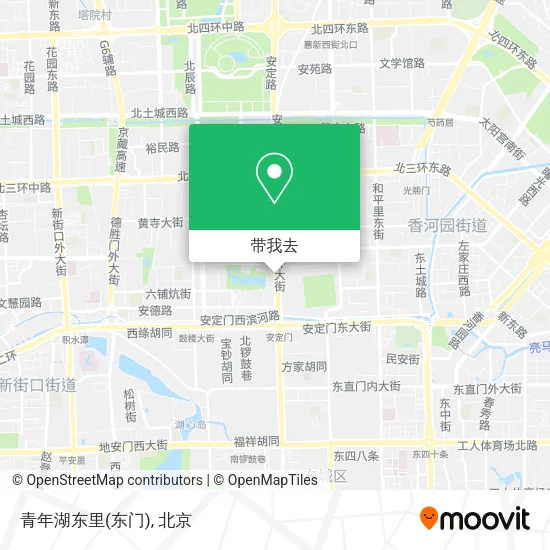 青年湖东里(东门)地图