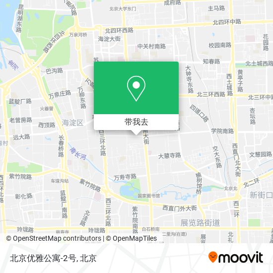 北京优雅公寓-2号地图