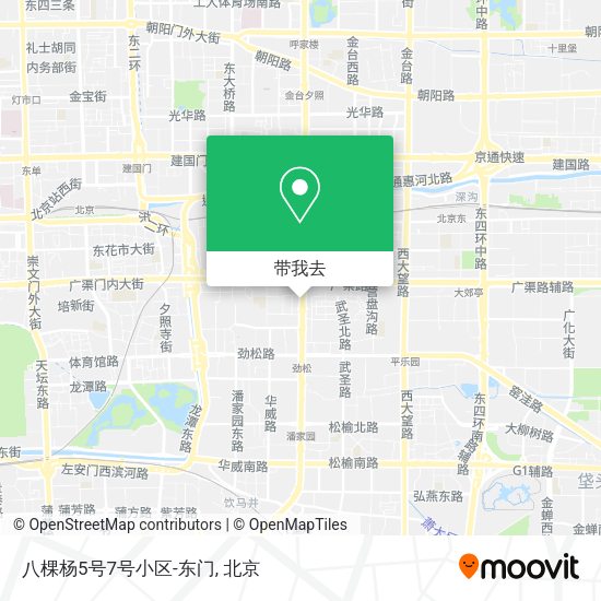 八棵杨5号7号小区-东门地图