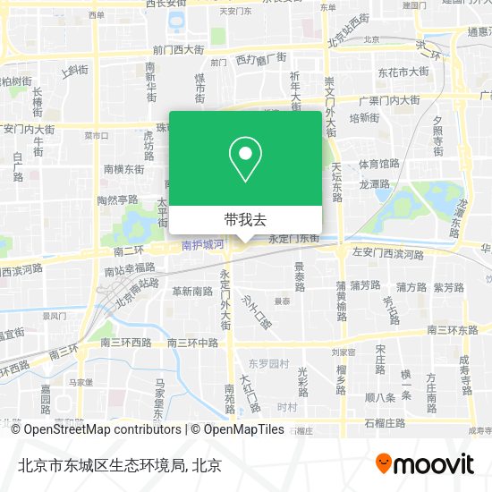 北京市东城区生态环境局地图