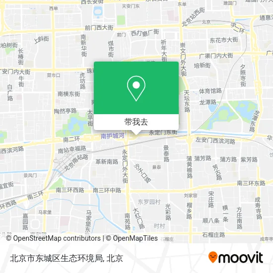 北京市东城区生态环境局地图