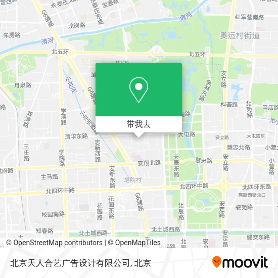北京天人合艺广告设计有限公司地图