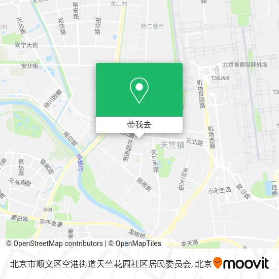 北京市顺义区空港街道天竺花园社区居民委员会地图