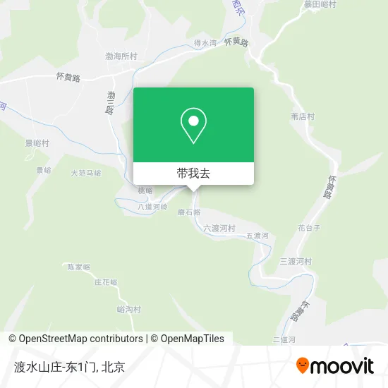 渡水山庄-东1门地图