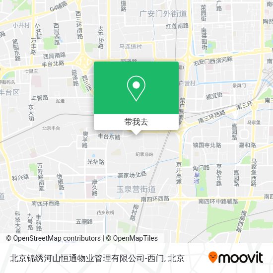 北京锦绣河山恒通物业管理有限公司-西门地图