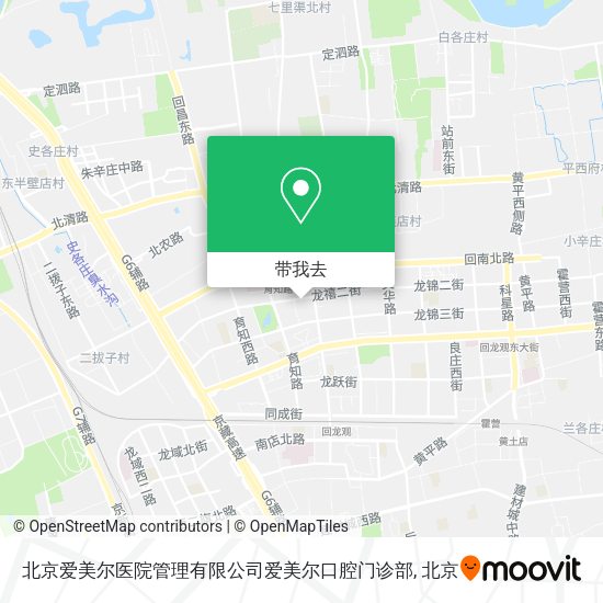 北京爱美尔医院管理有限公司爱美尔口腔门诊部地图