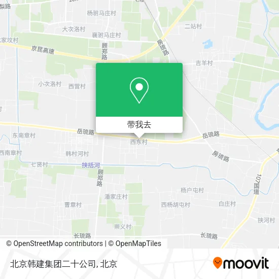 北京韩建集团二十公司地图