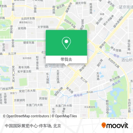 中国国际展览中心-停车场地图