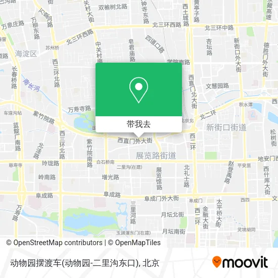动物园摆渡车(动物园-二里沟东口)地图