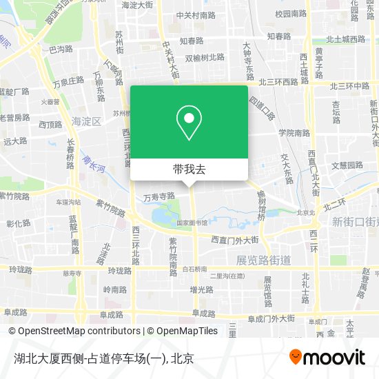 湖北大厦西侧-占道停车场(一)地图