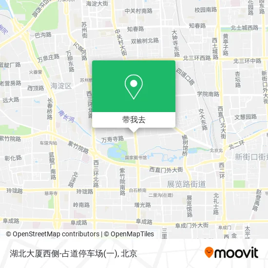 湖北大厦西侧-占道停车场(一)地图