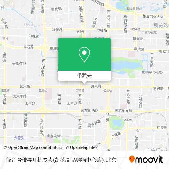 韶音骨传导耳机专卖(凯德晶品购物中心店)地图