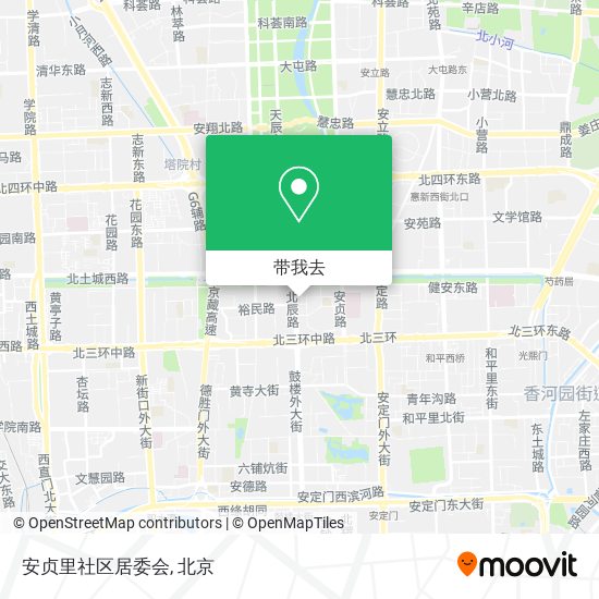安贞里社区居委会地图