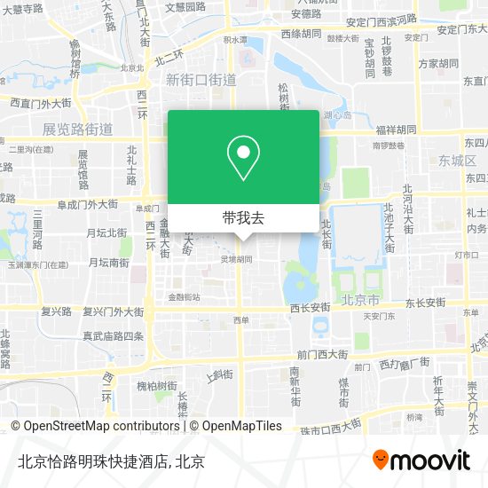 北京恰路明珠快捷酒店地图