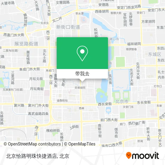 北京恰路明珠快捷酒店地图