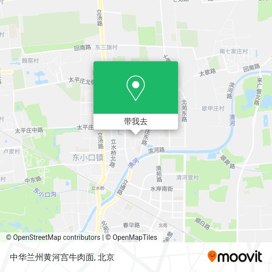 中华兰州黄河宫牛肉面地图