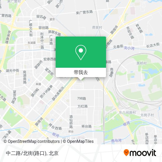 中二路/北街(路口)地图