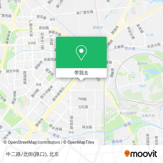 中二路/北街(路口)地图
