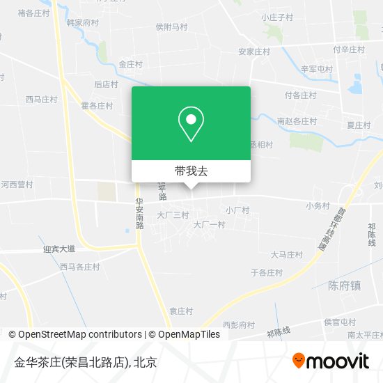 金华茶庄(荣昌北路店)地图