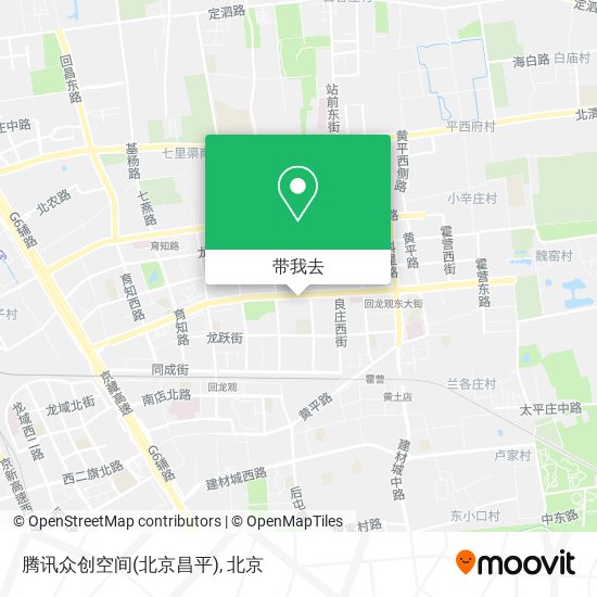 腾讯众创空间(北京昌平)地图