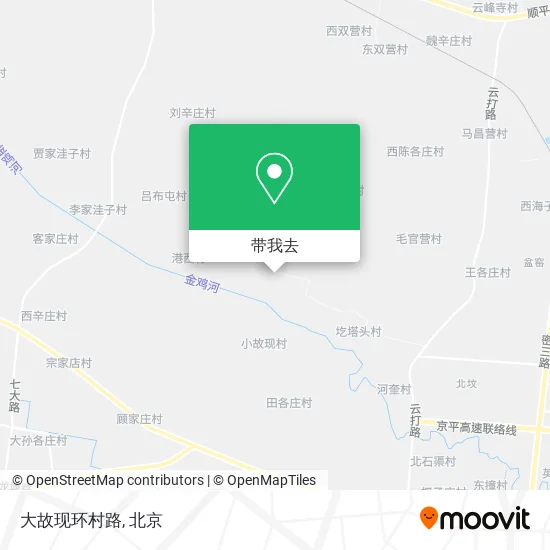 大故现环村路地图