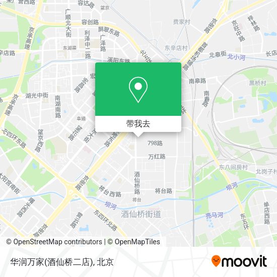 华润万家(酒仙桥二店)地图