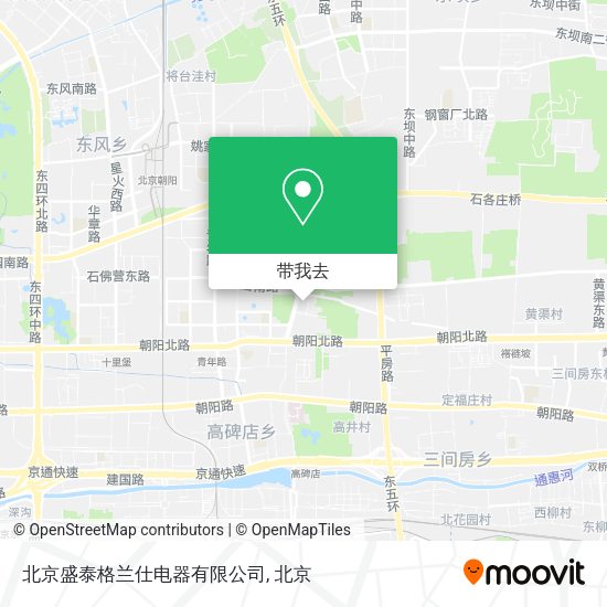 北京盛泰格兰仕电器有限公司地图