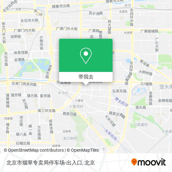北京市烟草专卖局停车场-出入口地图