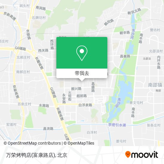 万荣烤鸭店(富康路店)地图