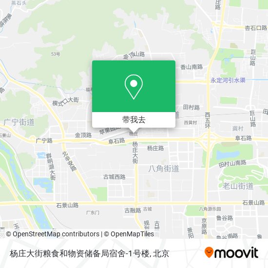 杨庄大街粮食和物资储备局宿舍-1号楼地图