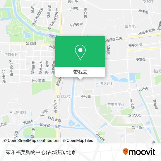 家乐福美购物中心(古城店)地图