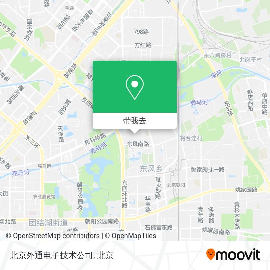 北京外通电子技术公司地图